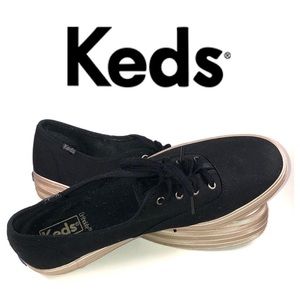 Gold and black Keds Snickers size 9.5